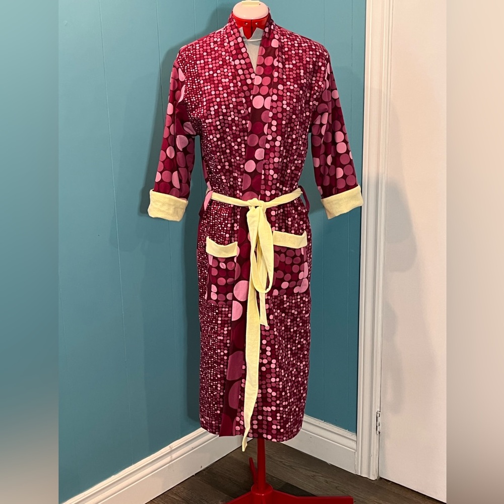 Upcycled - Polka Dot Belted Robe